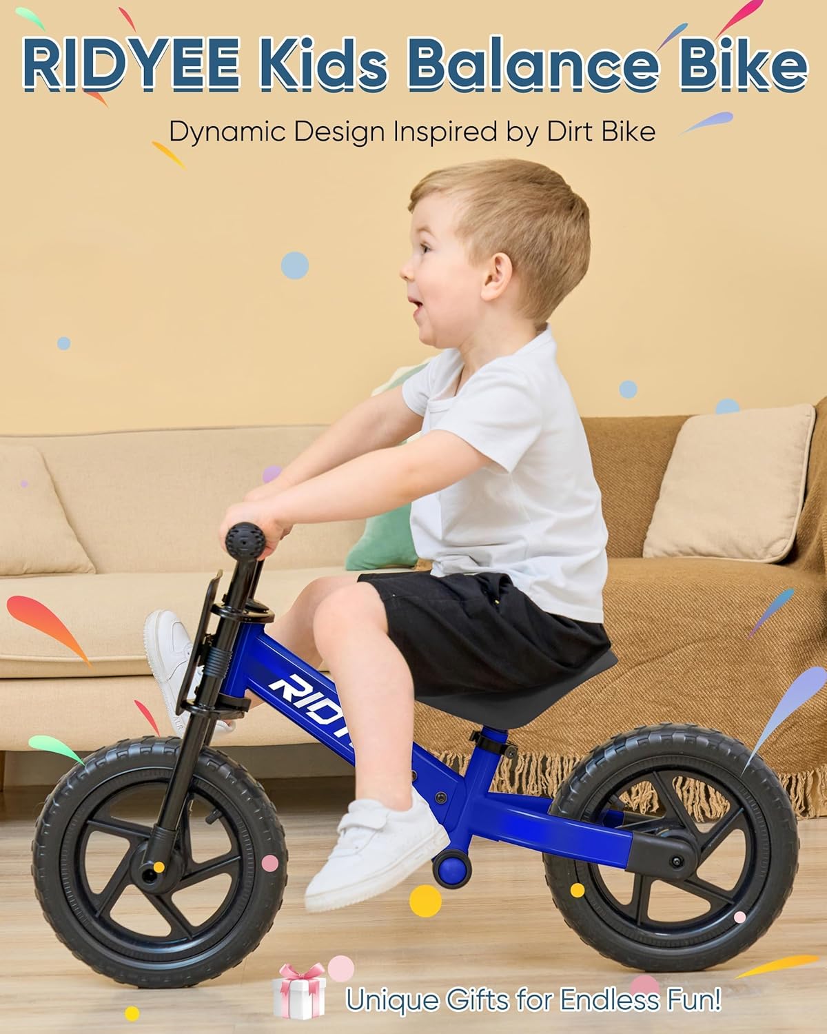 Toddler Balance Bike with Footrest
