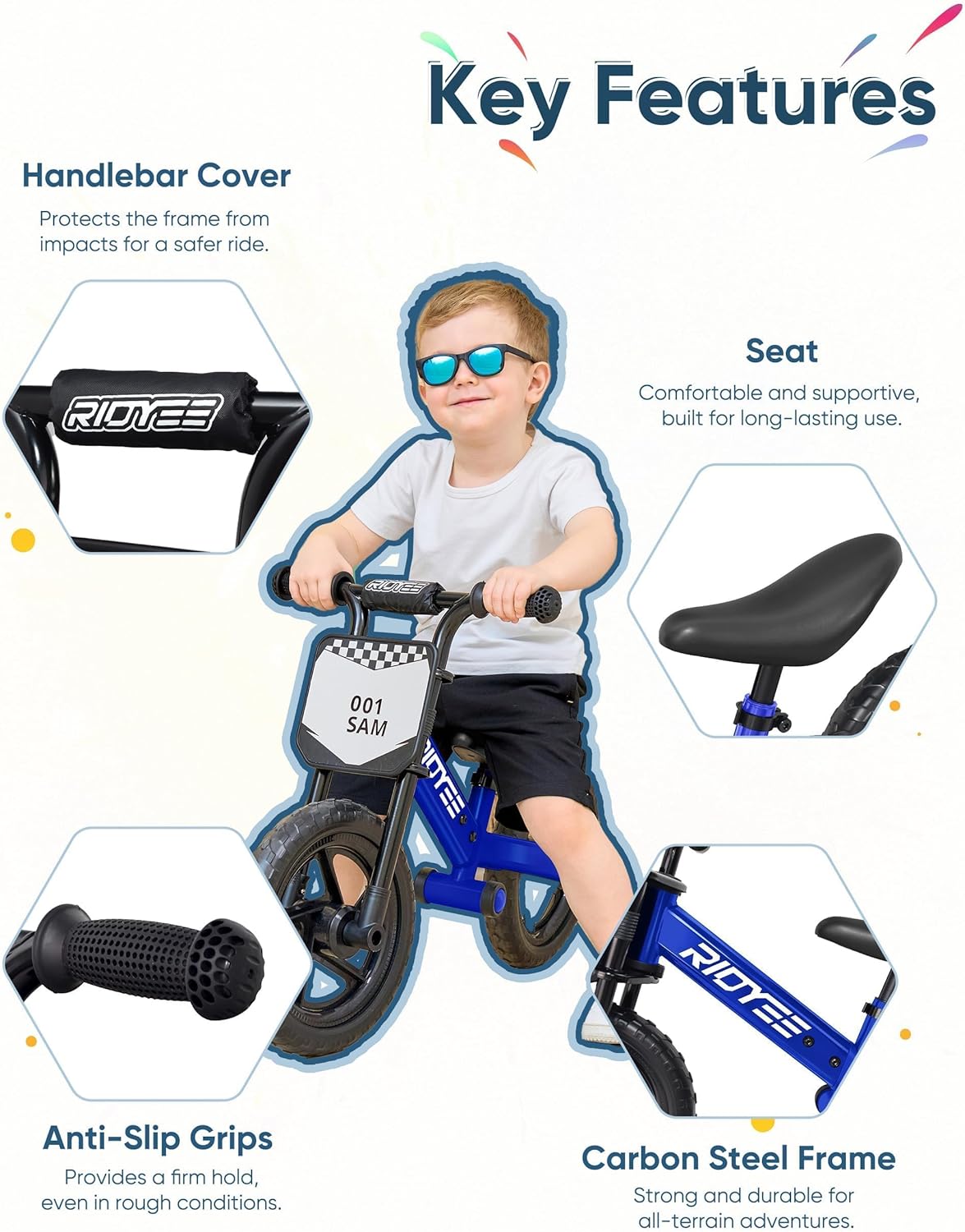 Toddler Balance Bike with Footrest