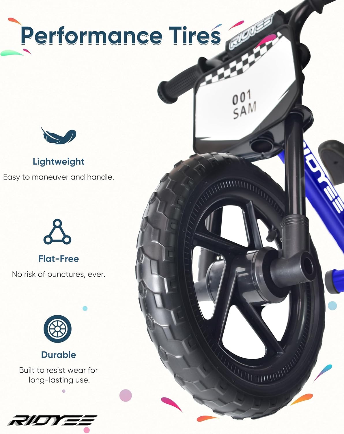 Toddler Balance Bike with Footrest
