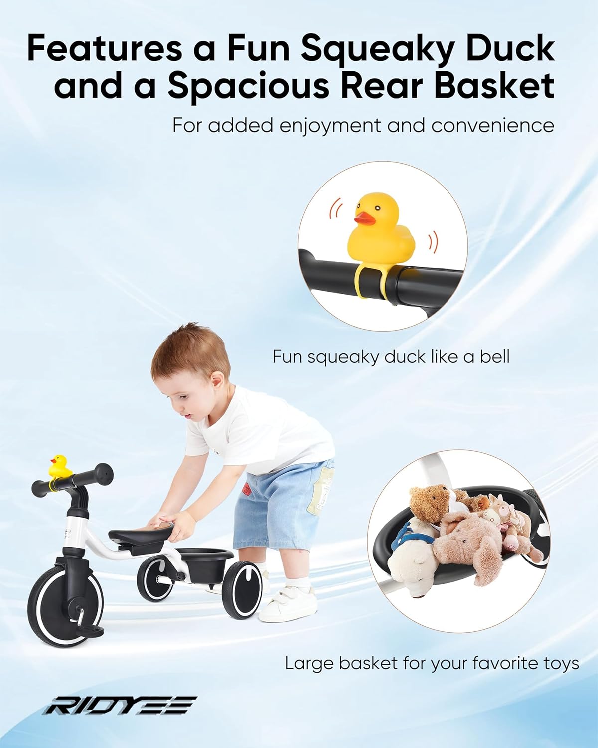 Kids Tricycle with PU Tires