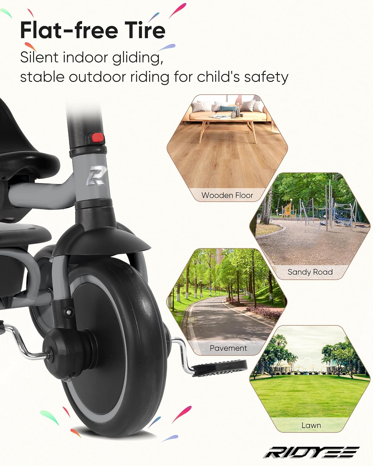 Foldable Toddler Tricycle with Carry-Friendly Seat