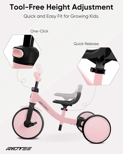 4-in-1 Kids Toddler Tricycle