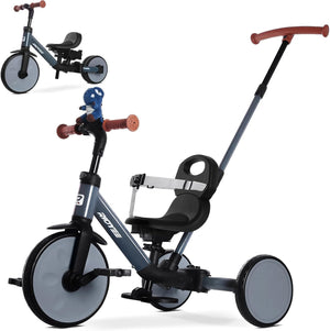 5-in-1 Convertible Toddler Tricycle with Safety Belt