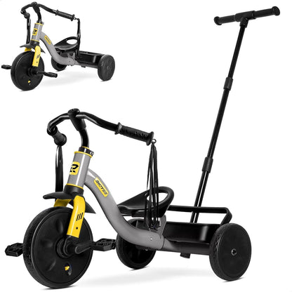2-in-1 Toddler Tricycle with Tassel Handlebars