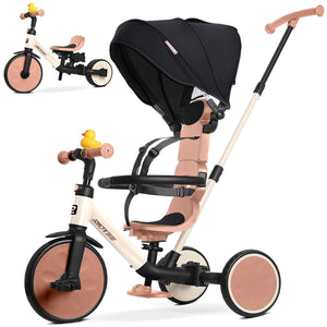 8-in-1 Convertible Toddler Tricycle with Canopy