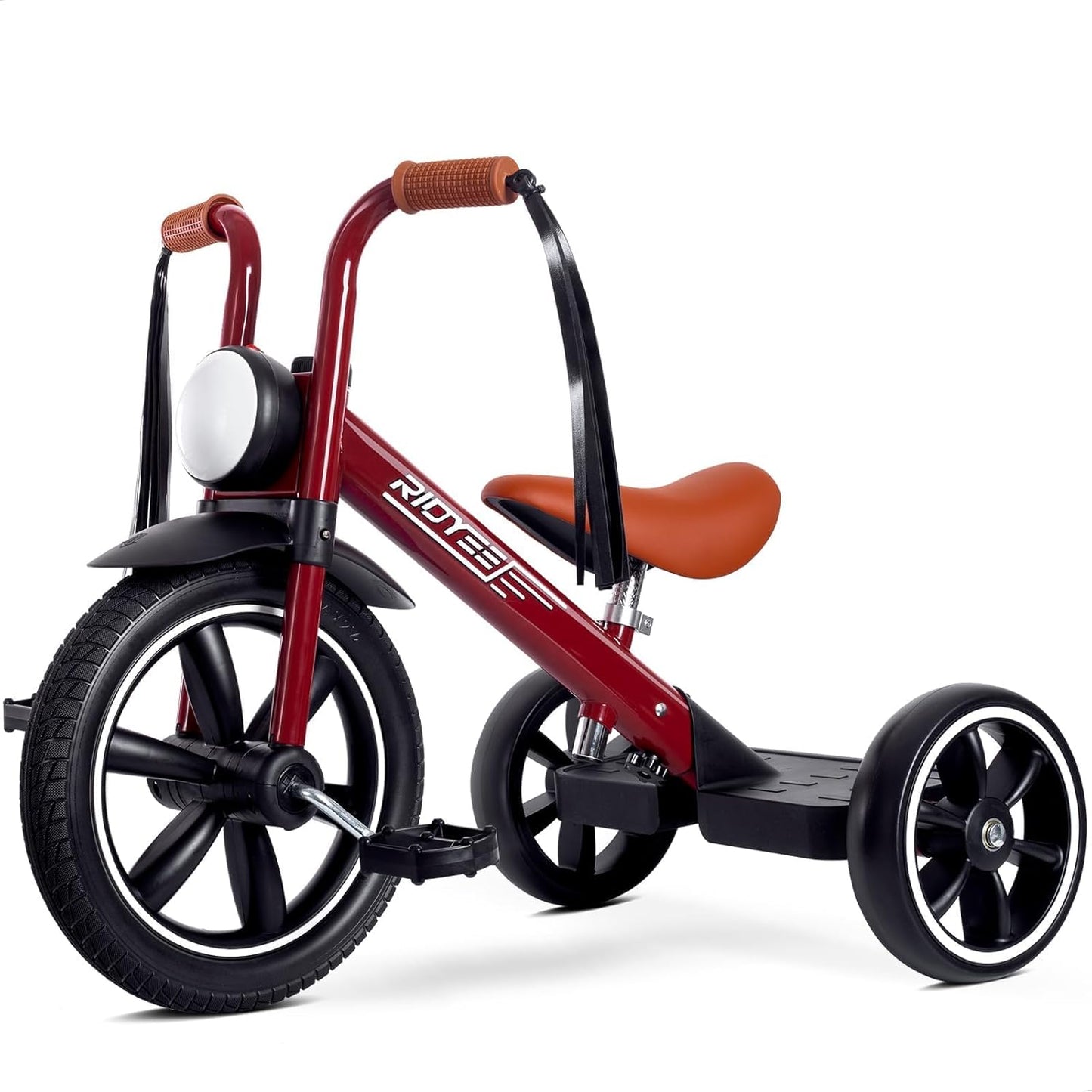 Motor-Style Kids Tricycle with Streamer Handlebars