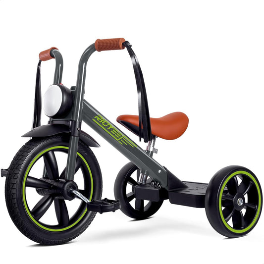 Motor-Style Kids Tricycle with Streamer Handlebars