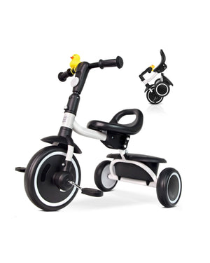 Foldable Toddler Tricycle with Carry-Friendly Seat