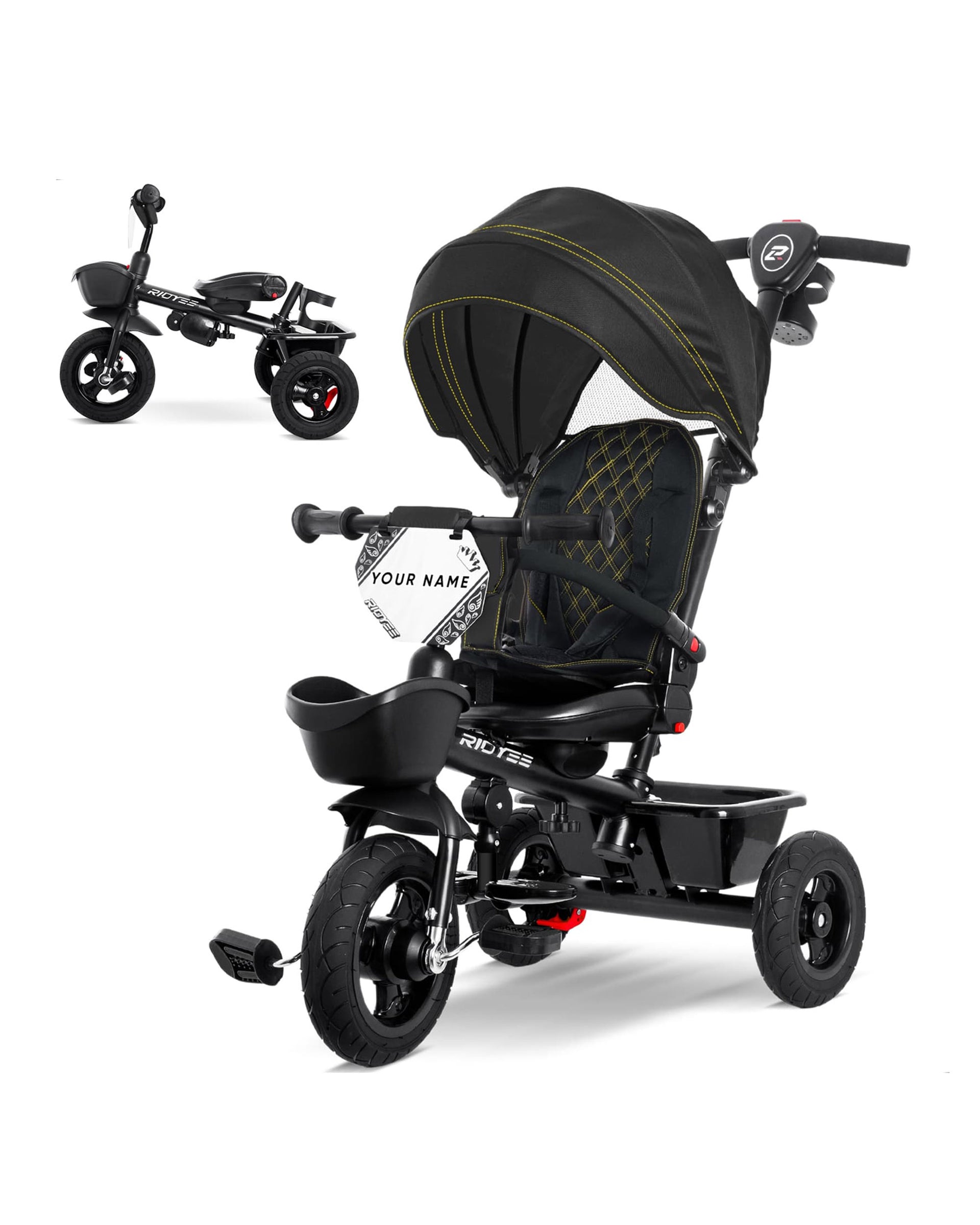 7-in-1 Toddler Tricycle with All-Terrain Tires