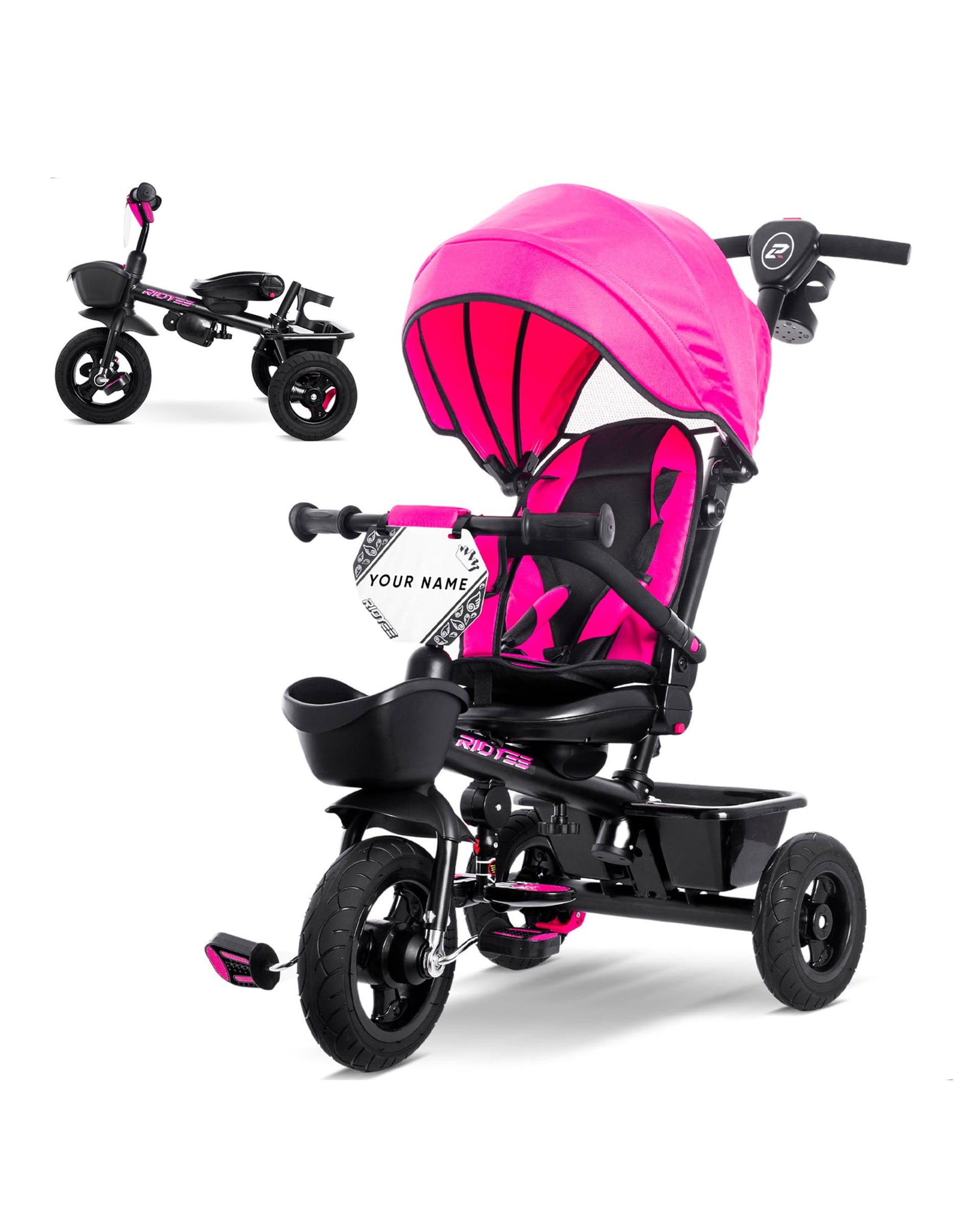 7-in-1 Toddler Tricycle with All-Terrain Tires