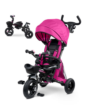 7-in-1 Folding Toddler Tricycle with Rotatable Seat