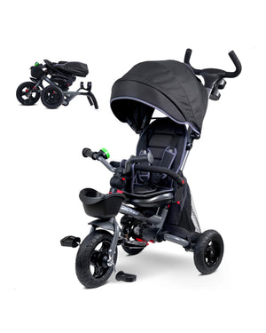 7-in-1 Folding Toddler Tricycle with Rotatable Seat
