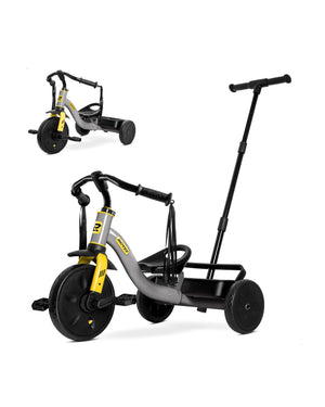 2-in-1 Toddler Tricycle with Tassel Handlebars