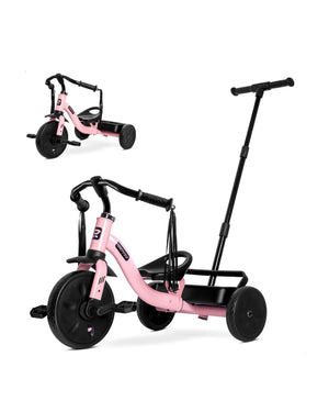 2-in-1 Toddler Tricycle with Tassel Handlebars
