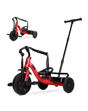 2-in-1 Toddler Tricycle with Tassel Handlebars