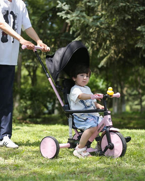 8-in-1 Convertible Toddler Tricycle with Canopy