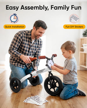 3-in-1 Foldable Tricycle with Adjustable Handlebar and Seat