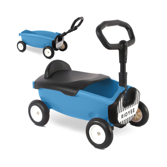 2-in-1 Cute Toddler Toy Wagon with Removable Seat