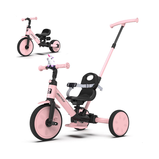5-in-1 Convertible Toddler Tricycle with Safety Belt