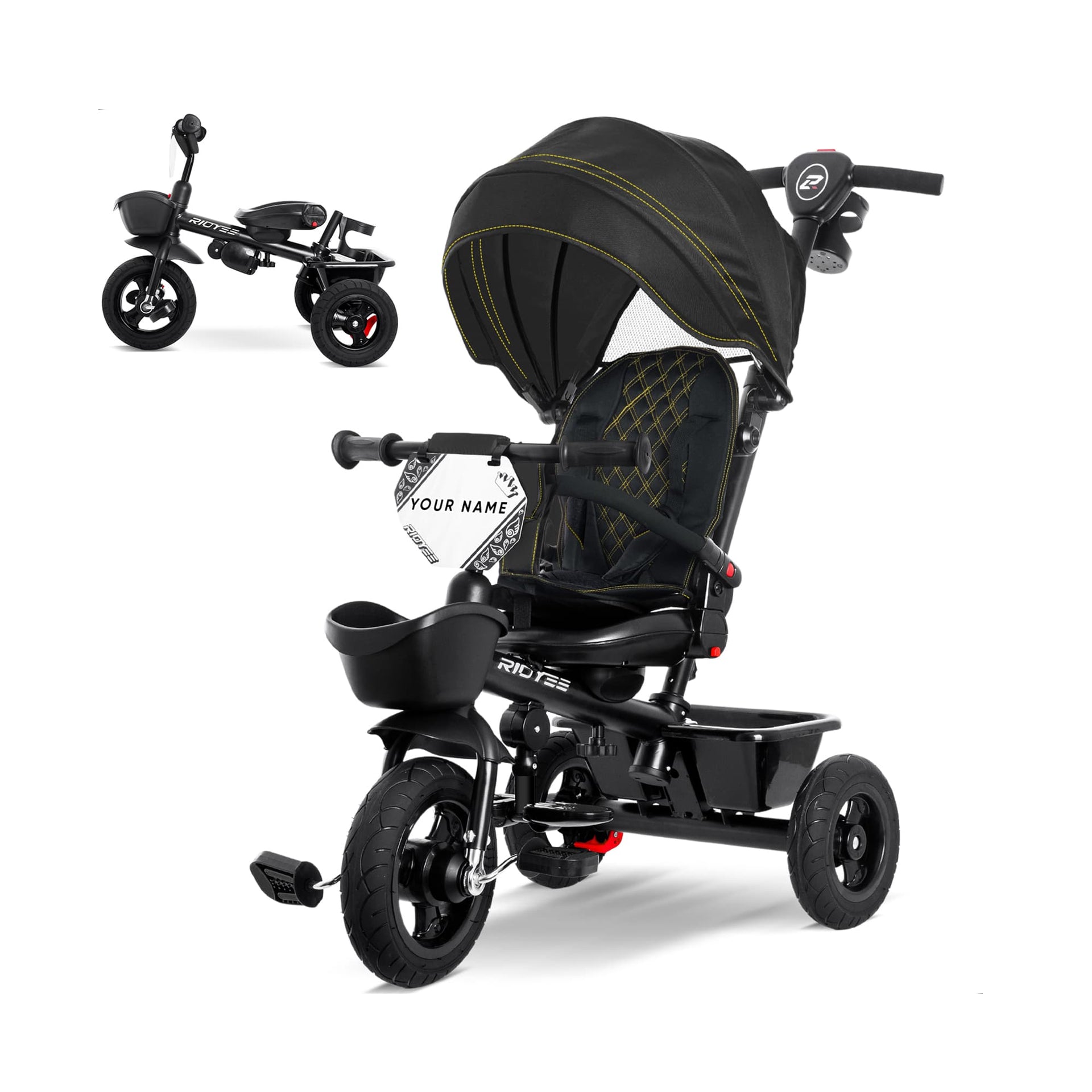 toddler tricycle stroller 7-in-1 Toddler Tricycle Stroller