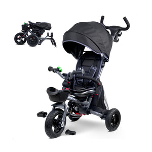 7-in-1 Folding Toddler Tricycle with Rotatable Seat