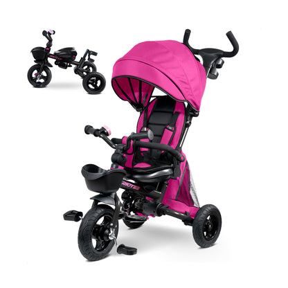 7-in-1 Folding Toddler Tricycle with Rotatable Seat