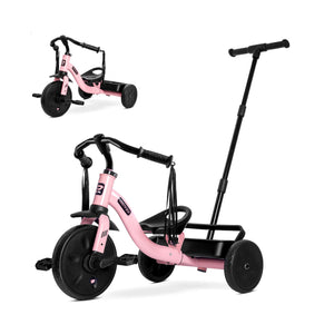 2-in-1 Toddler Tricycle with Tassel Handlebars